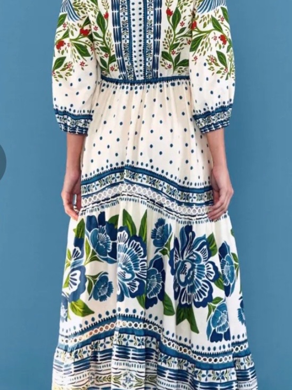 Farm Rio Macaw Flight Tiered Maxi Dress XS - Picture 4 of 14